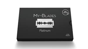 MY-BLADES Platinum ganze Rasierklingen Doppelklingen 100er Pack