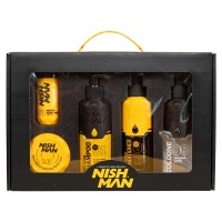NISHMAN Herren Geschenkset Gelb 5-tlg