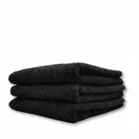 LAYNEL Classic 100 % Baumwolle Friseur Handtuch 50 x 90 cm schwarz