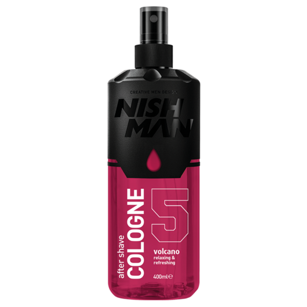 NISHMAN 05 After Shave Cologne  70&deg; Alkohol desinfizierend - Volcano 400 ml XL