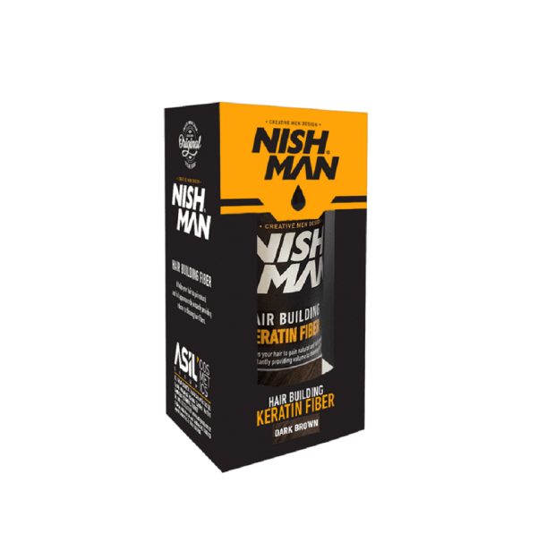 NISHMAN Hair Building Premium Keratin Fiber Sch&uuml;tthaar 21g dark brown