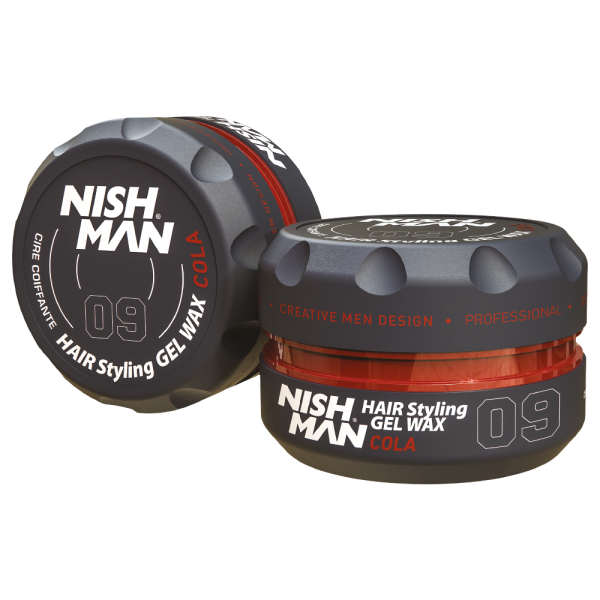 NISHMAN 09 Hair Styling Wax Cola - grau 150 ml XL
