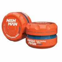 NISHMAN 02 Hair Styling Wax Sport - orange 150 ml XL