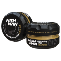 NISHMAN 07 Hair Styling Wax Gold One - schwarz 150 ml XL