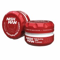 NISHMAN 03 Hair Styling Wax Flaming - rot 150 ml XL