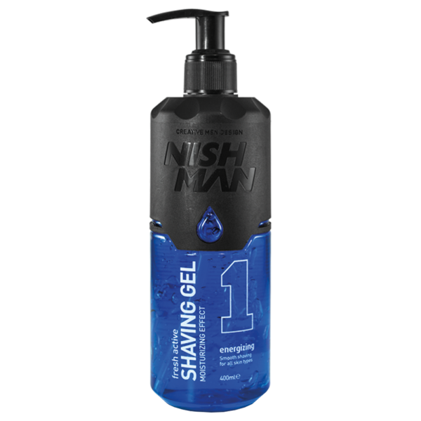 NISHMAN Shaving Gel 1 Fresh Active Rasiergel Energizing 400 ml