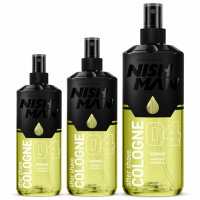 NISHMAN 04 After Shave Cologne 80&deg; Alkohol desinfizierend - Lemon 400 ml XL