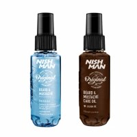 NISHMAN Bart-Set mit Bart&ouml;l 75 ml &amp; Bart Parfum...