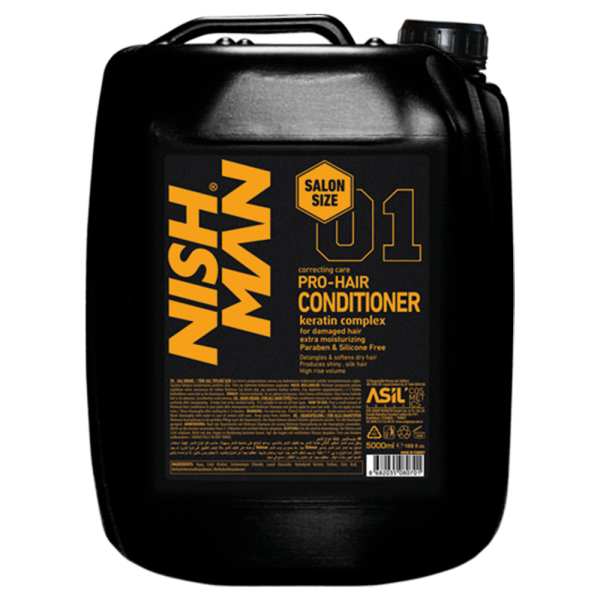NISHMAN 01 Pro-Hair Conditioner mit Keratin Complex 5000 ml