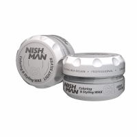 NISHMAN C1 Coloring Farb Hair Styling Wax - Light Silver...