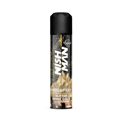 NISHMAN Color Hair Spray - Shine Gold Glitter 150 ml