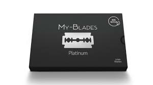MY-BLADES Platinum ganze Rasierklingen Doppelklingen 100er Pack