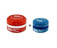 NISHMAN Wax-Set mit 03 Hair Styling Wax Flaming rot 150ml...